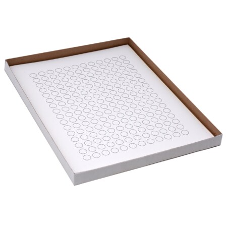 Nevs Cryo Label Laser Sheets 9.5mm Dots for 0.5-1.5ml Tubes White LCL-38-W